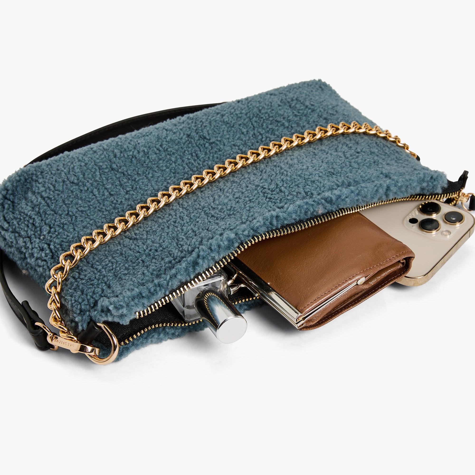 Demi Envelope Sherpa Shoulder Bag