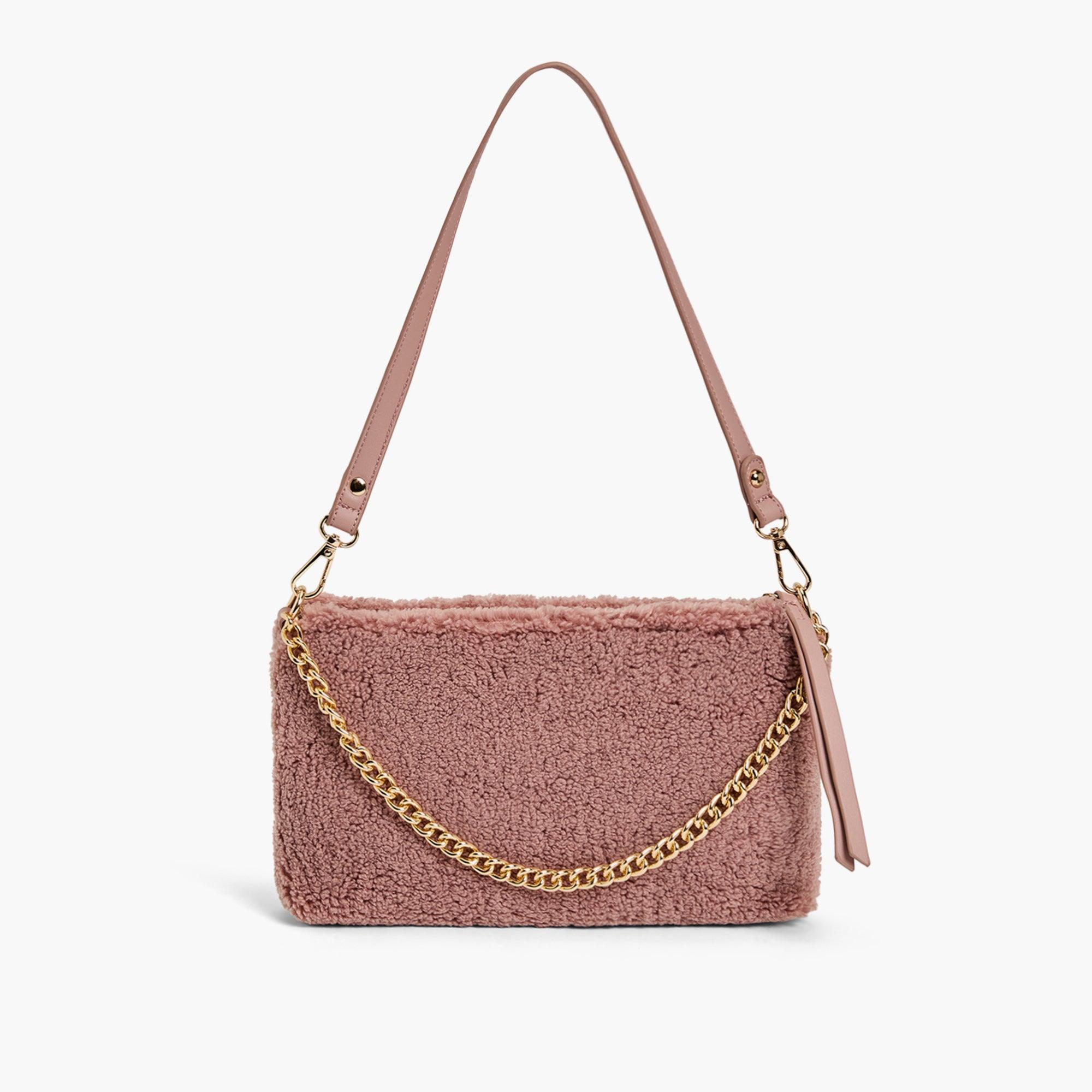 Demi Envelope Sherpa Shoulder Bag