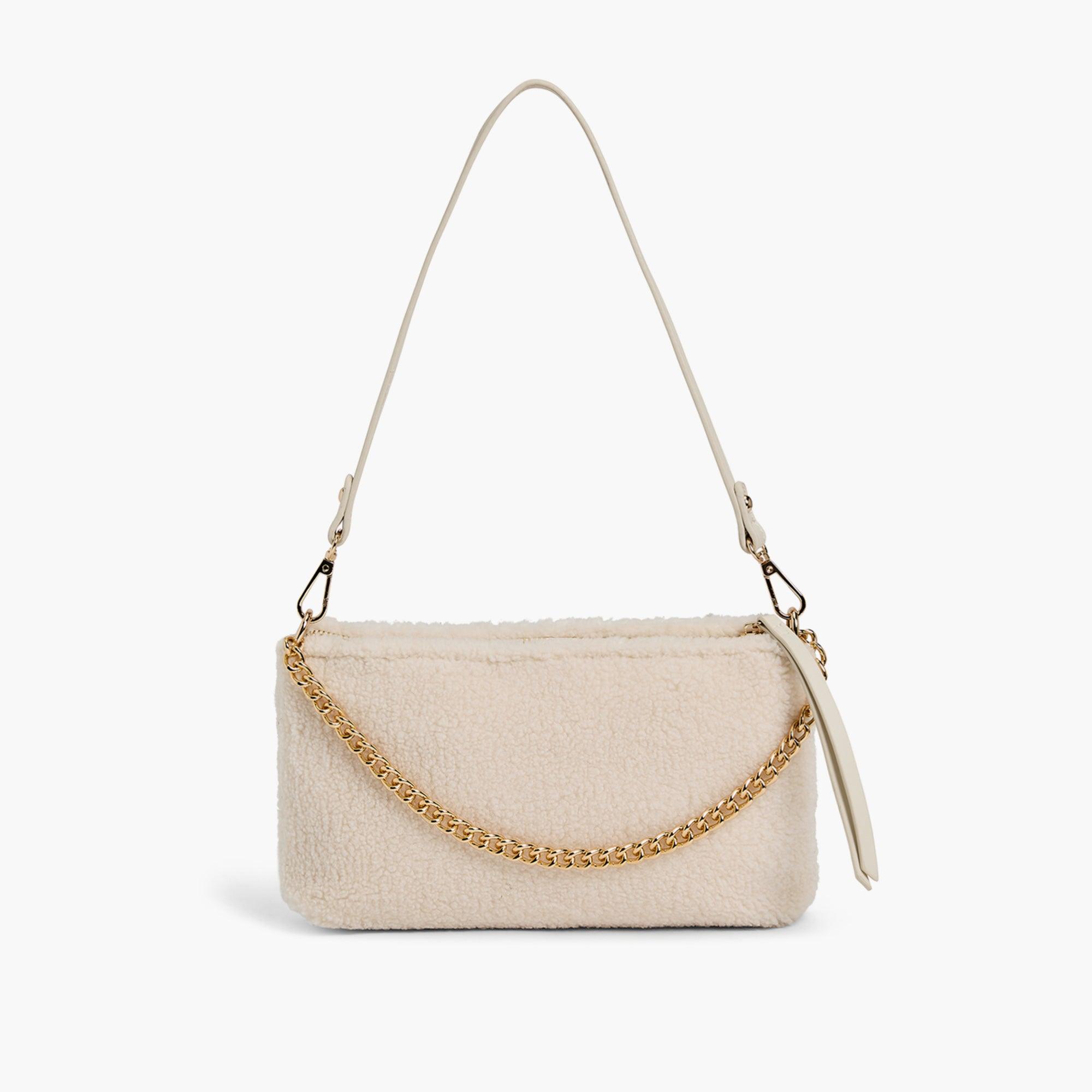 Demi Envelope Sherpa Shoulder Bag