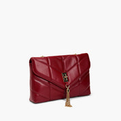 Aster Tassel Vegan Quilted Crossbody Bag