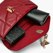 Aster Tassel Vegan Quilted Crossbody Bag