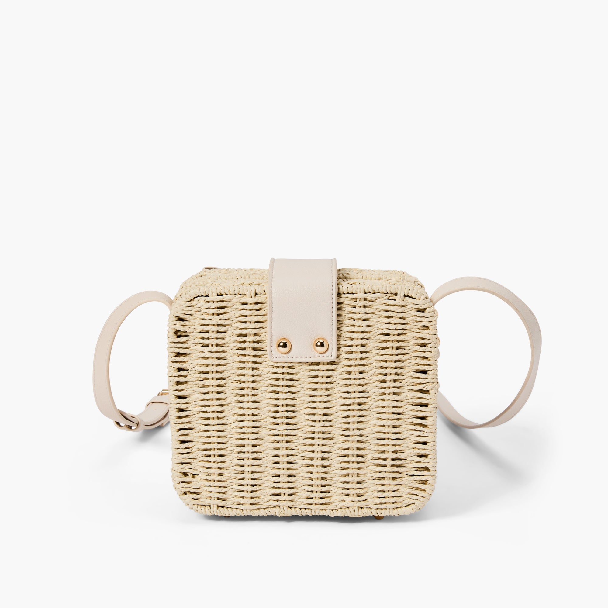Poppy Bowtie Straw Crossbody