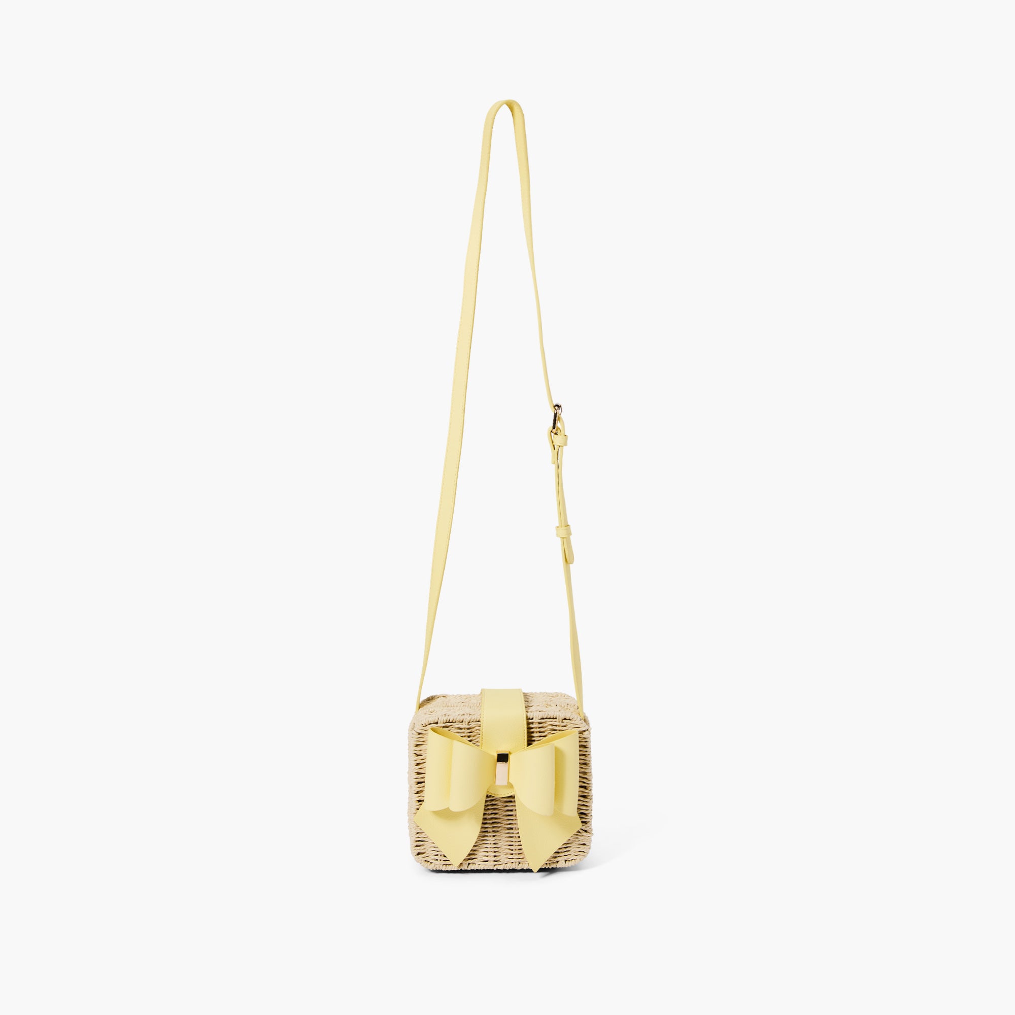 Poppy Bowtie Straw Crossbody