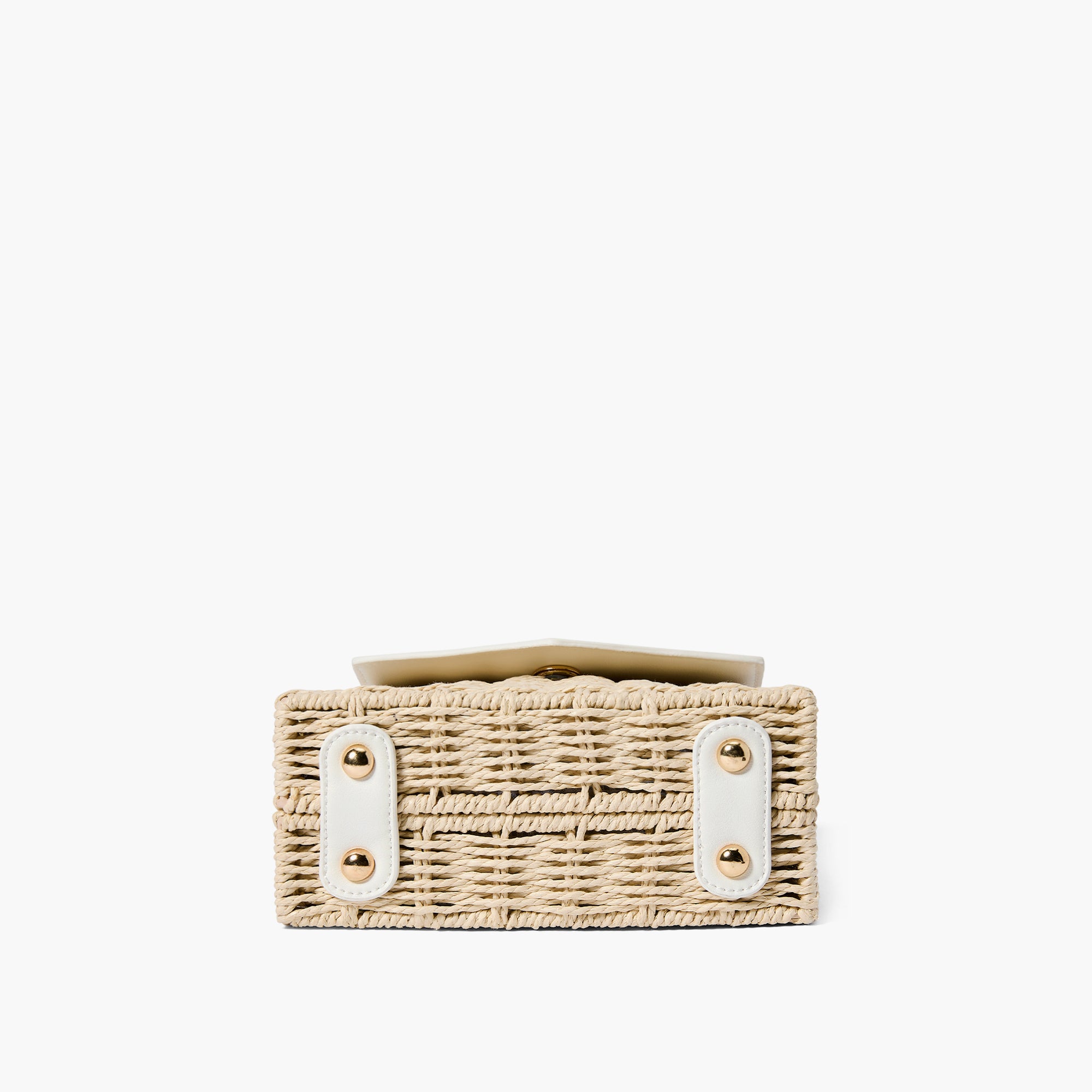 Florence Gold Chain Straw Crossbody