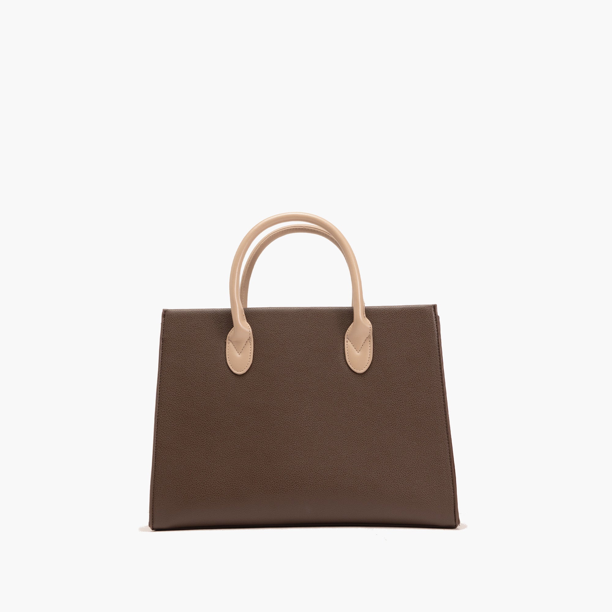 Veda Two-Tone Buckle Satchel