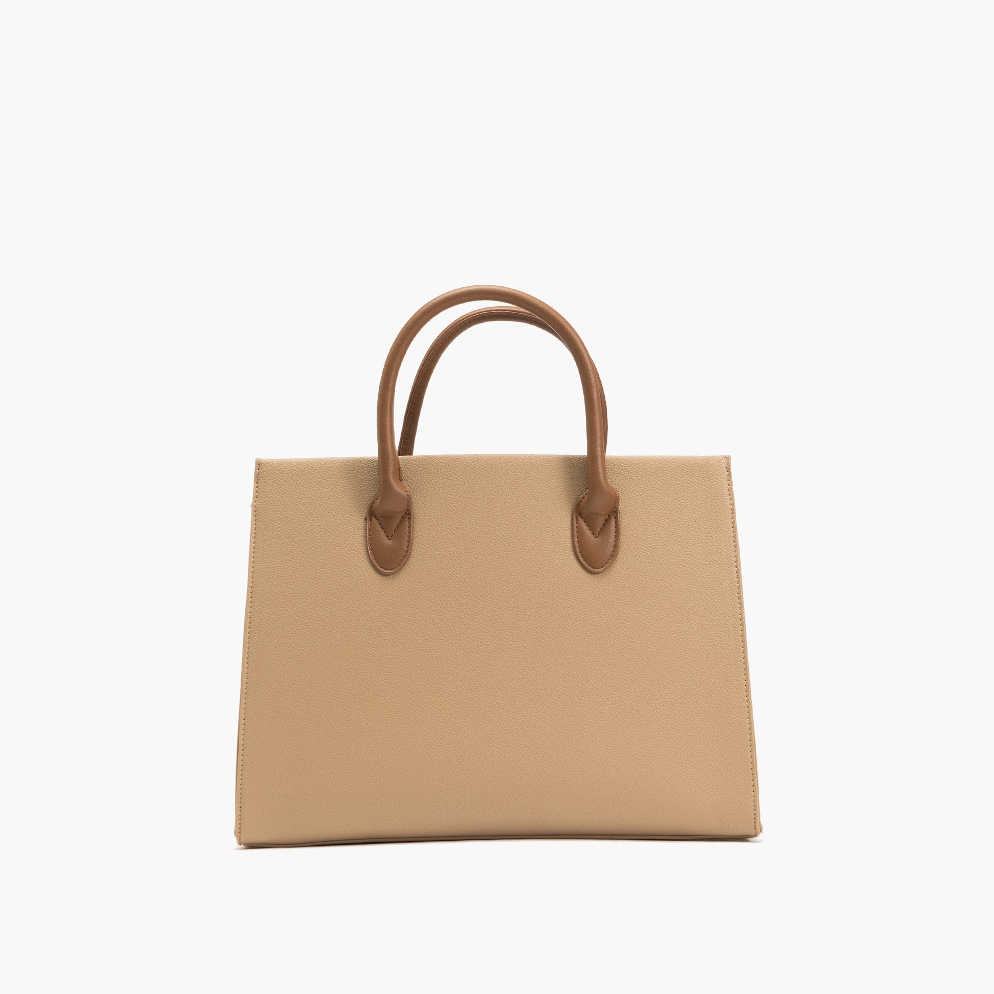 Veda Two-Tone Buckle Satchel