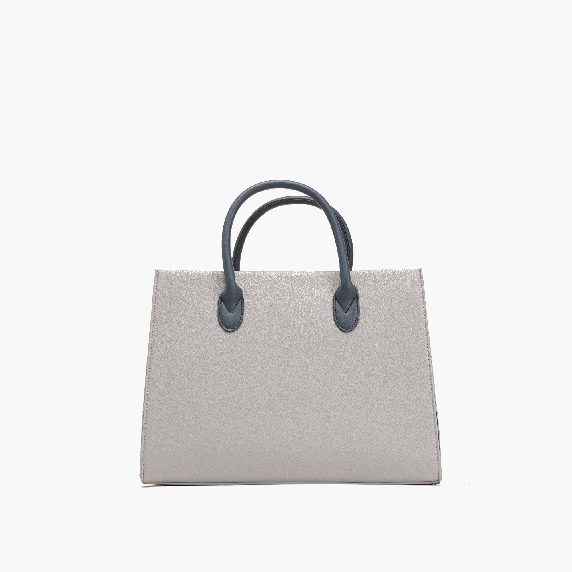 Veda Two-Tone Buckle Satchel