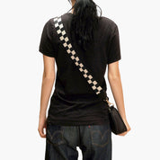 Checker Print Adjustable Strap