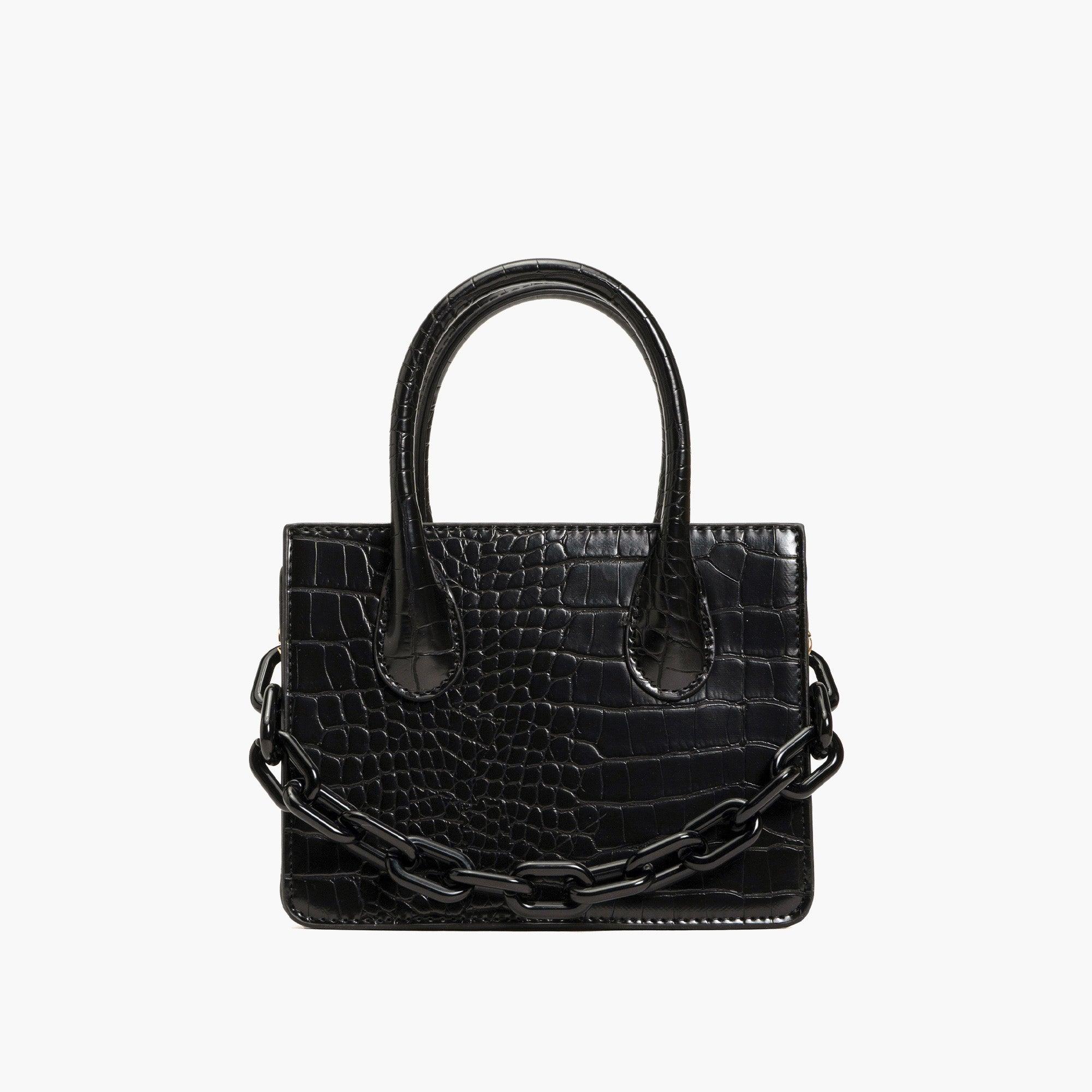 Kenzie Chain Vegan Croc Crossbody