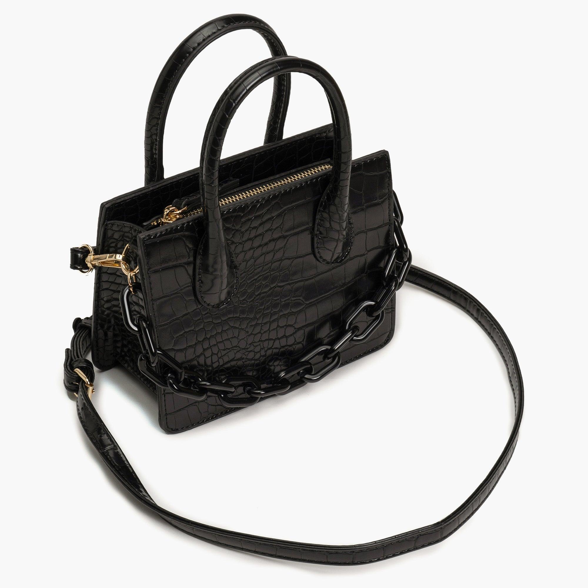 Kenzie Chain Vegan Croc Crossbody
