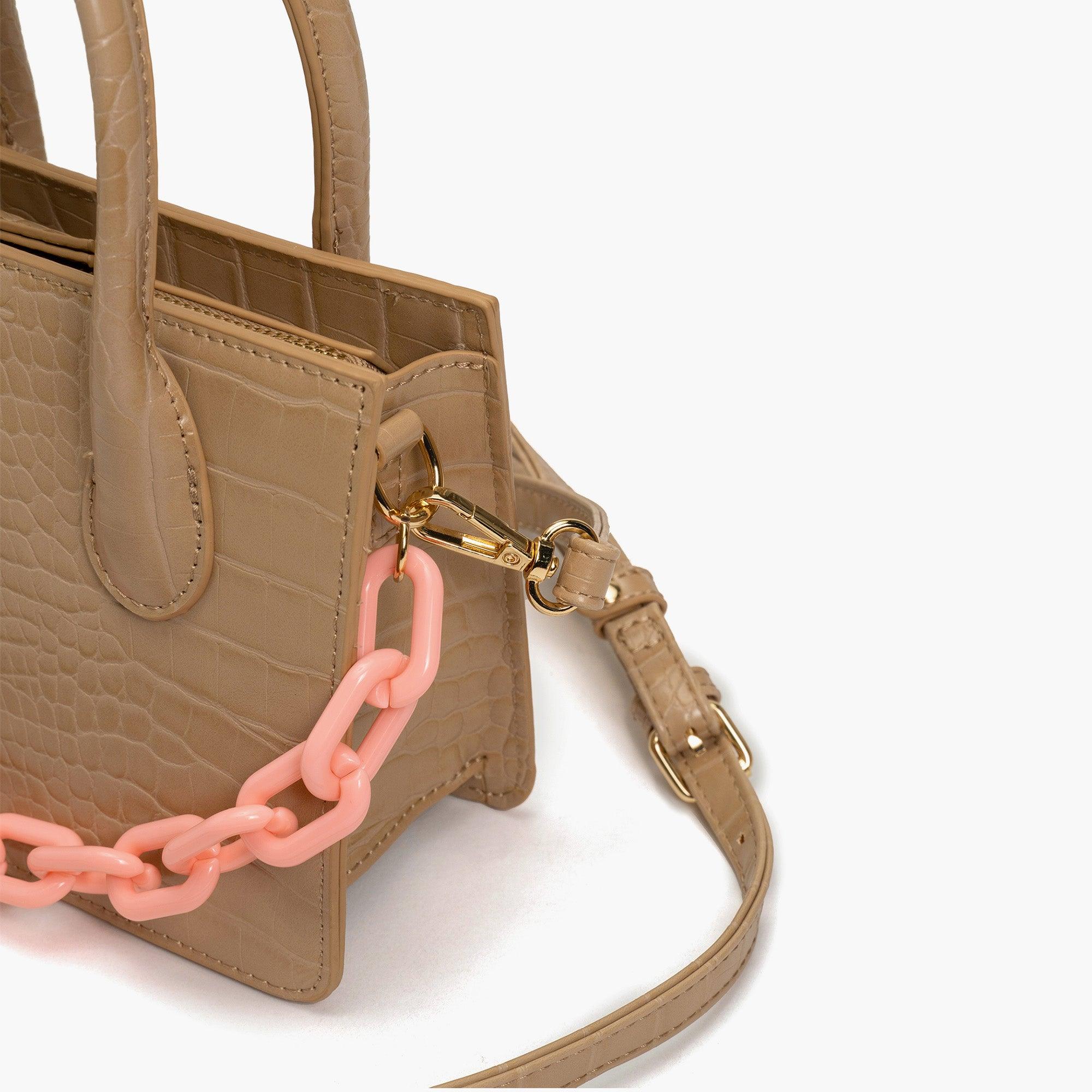 Kenzie Chain Vegan Croc Crossbody