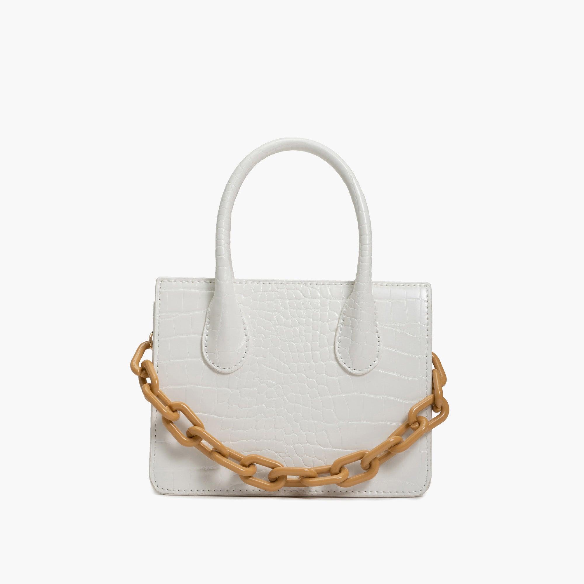 Kenzie Chain Vegan Croc Crossbody